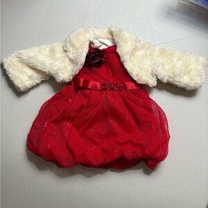 American girl sparkle party dress and jacket